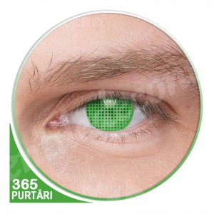 lentile de contact verzi fluorescente blind screen