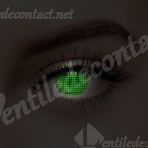 lentile de contact verzi fluorescente blind screen