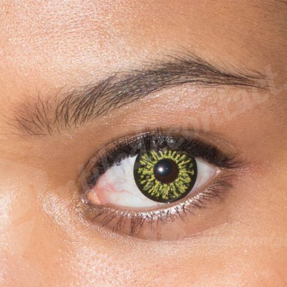 lentile de contact colorate illusion green