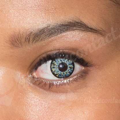 lentile de contact colorate illusion blue